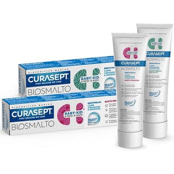 Curasept Biosmalto Dentifricio Baby Kid Fragola 50 Ml-image