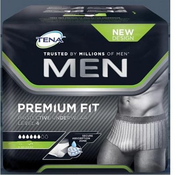 Mutandina Assorbente Maschile Tena Men Premium Fit Livello 4 Taglia Medium 10 Pezzi-image