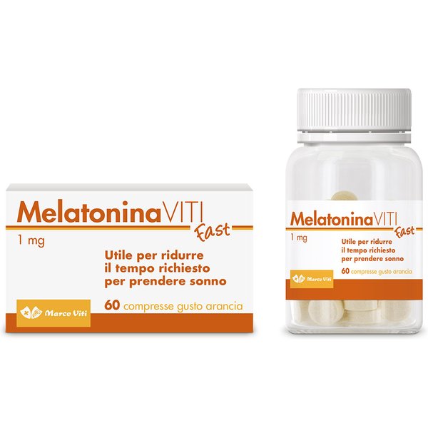 Marco Viti Melatonina Fast 1Mg 60 Compresse Orosolubili Gusto Arancia-image