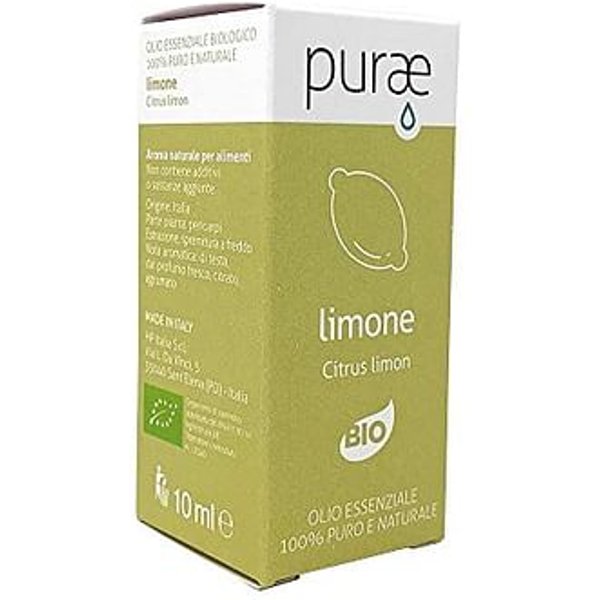 Purae Oli Essenziali Limone Biologico 10Ml-image
