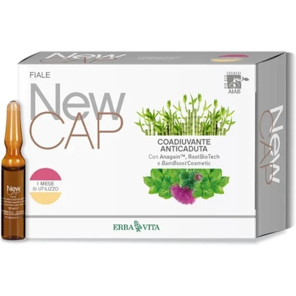 Newcap 12 Fiale Anti Caduta 10Ml Erbavita-image