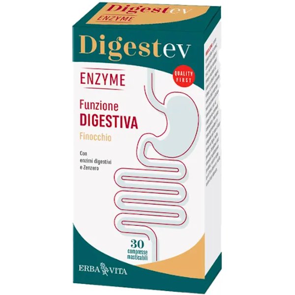 Erba Vita Digest-Ev Enzyme Integratore 30 Compresse-image