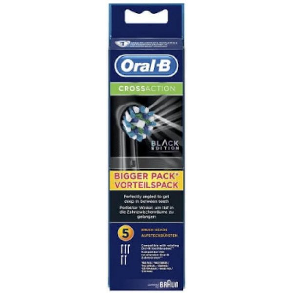 Oral-B Power Refill Crossaction Black 5 Pezzi-image