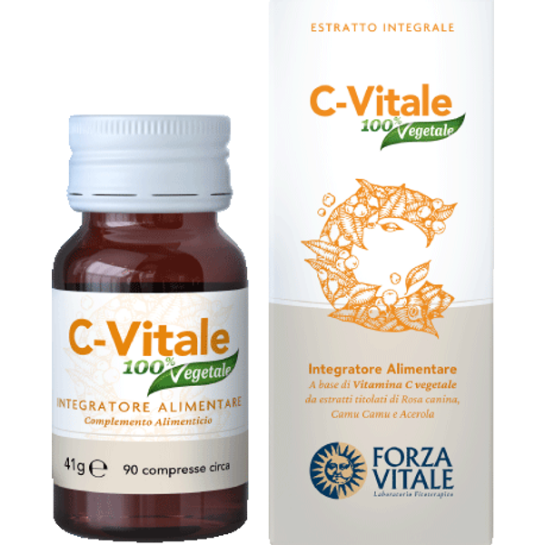 C Vitale 90 Compresse - Integratore Alimentare A Base Di Vitamina C Vegetale-image