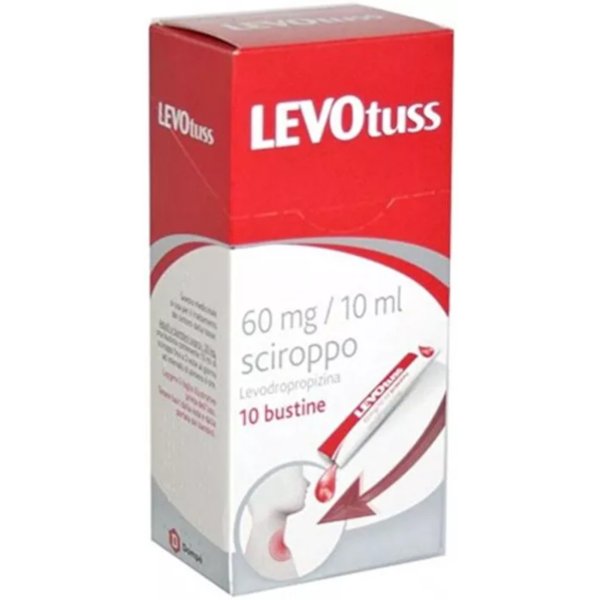Levotuss Sciroppo 60Mg / 10Ml 10 Bustine-image