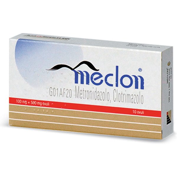Meclon Ovuli Vaginali 100Mg + 500Mg Per Infezioni Intime-image