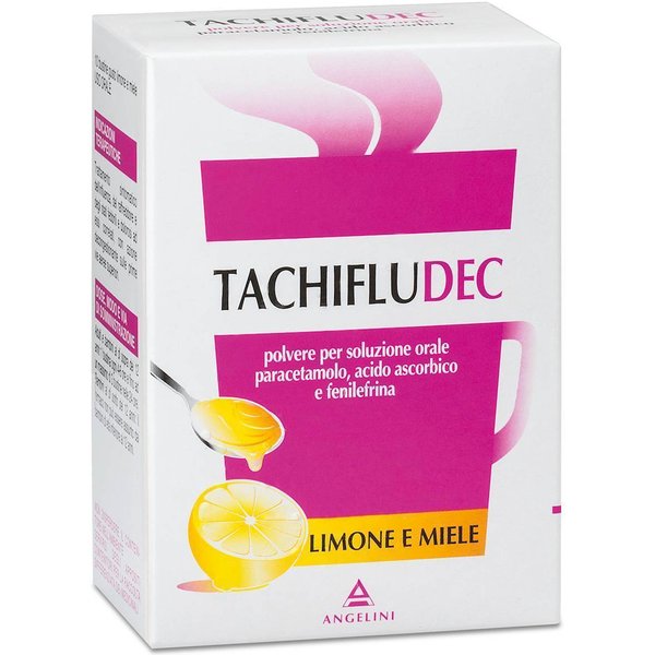 Tachifludec Con Paracetamolo Gusto Limone E Miele 10 Bustine-image