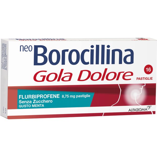 Neoborocillina Gola Dolore 16 Pastiglie Senza Zucchero-image