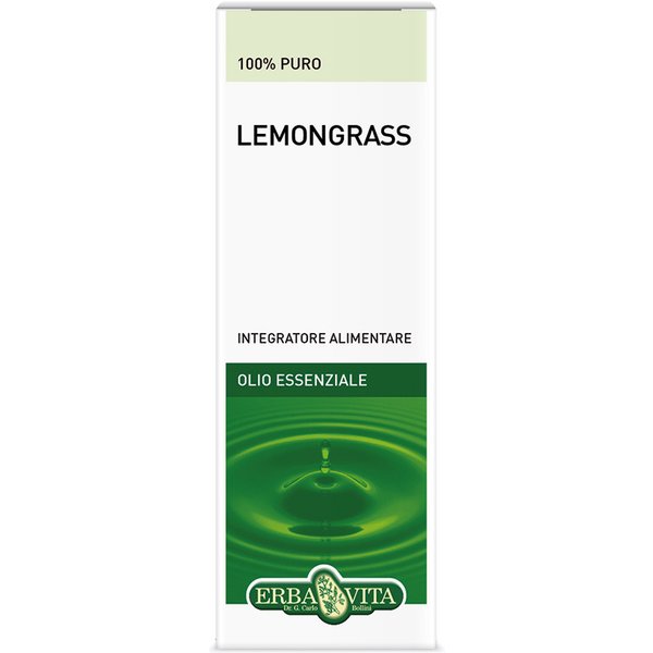 Lemongrass Olio Essenziale 10Ml Flacone Erbavita-image