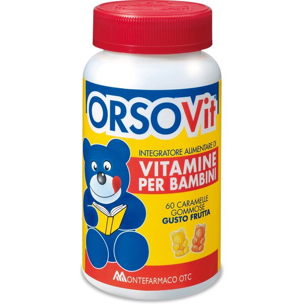 Orsovit Integratore Vitamine Bambini Caramelle Gommose 60 Pezzi Senza Glutine-image
