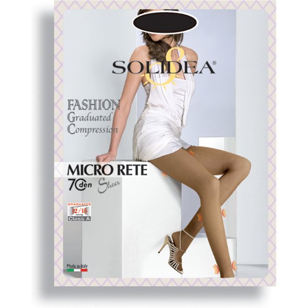 Micro Rete 70 Den Collant Compressivo Colore Nero Taglia 4-L-image