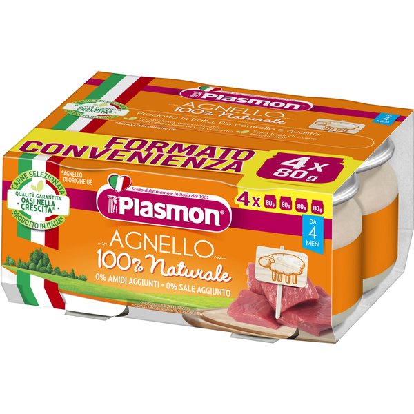 Plasmon Omogeneizzato Agnello 4X80G-image