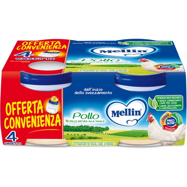 Mellin Omogeneizzato Pollo 4X80G-image