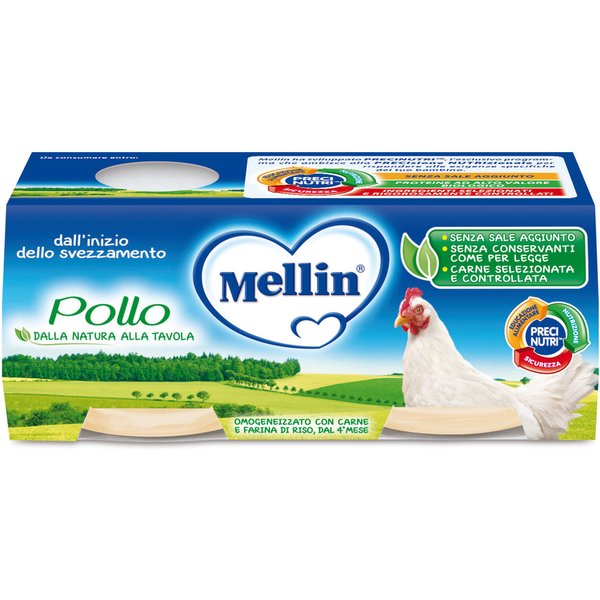 Omogeneizzato Mellin Pollo 2X 80G-image