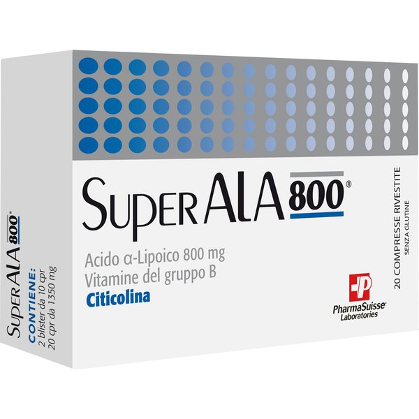 Superala Superala 800 Integratore Acido Lipoico Citicolina Vitamine B 20 Compresse-image