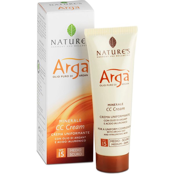 Nature's Arga' Cc Cream Viso Medio Scura 50Ml-image