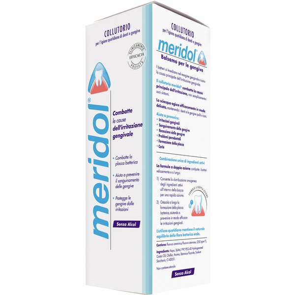 Meridol Collutorio 400Ml Senza Alcool Protezione Gengive Placca Sanguinamento-image