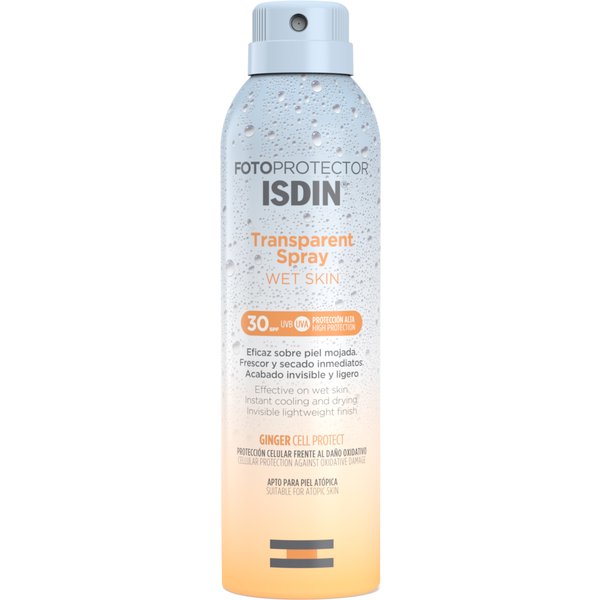 Isdin Fotoprotector Transparent Spray Wet Skin Spf30 250 Ml-image