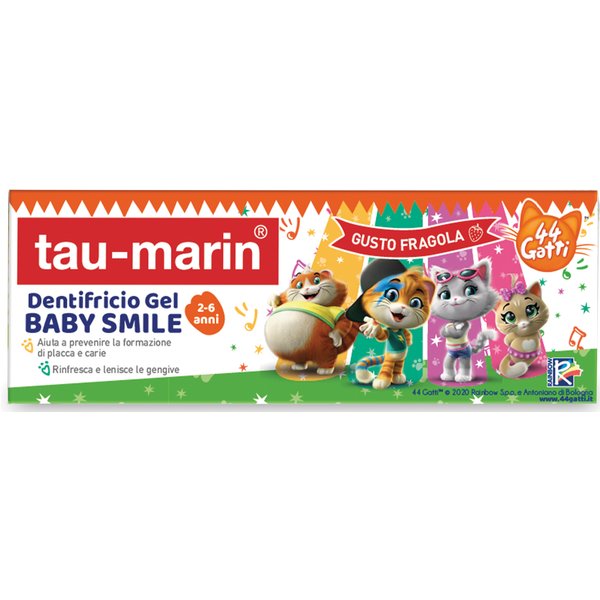 Taumarin Dentifricio Baby Gusto Fragola 44 Gatti 2-6 Anni 50Ml-image