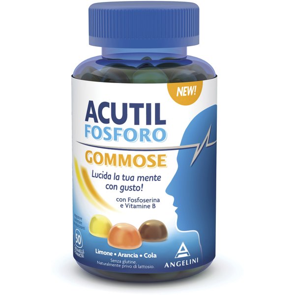 Acutil Fosforo 50 Caramelle Gommose Per Il Supporto Mentale-image