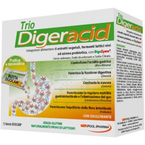 Trio Digeracid Integratore Bruciore E Acidità 12 Bustine-image