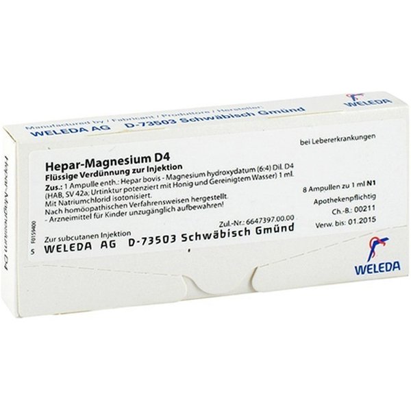 Weleda Hepar Magnesium D4 8 Fiale 1Ml-image