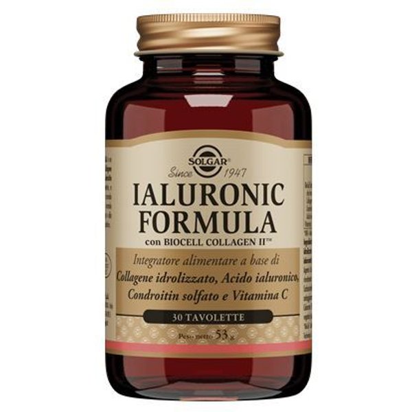 Solgar Ialuronic Integratore Con Acido Ialuronico 30 Tavolette-image