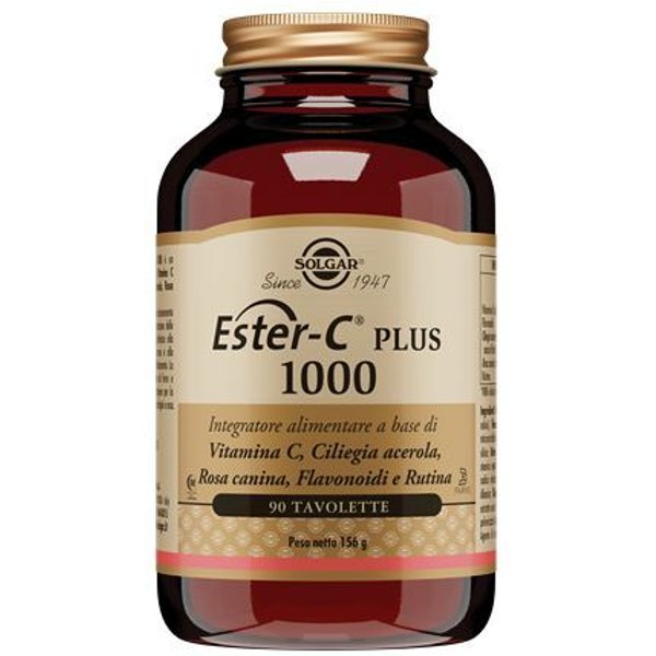 Solgar Ester-C Plus 1000 Vitamina C Ad Alta Biodisponibilità - 90 Tavolette-image