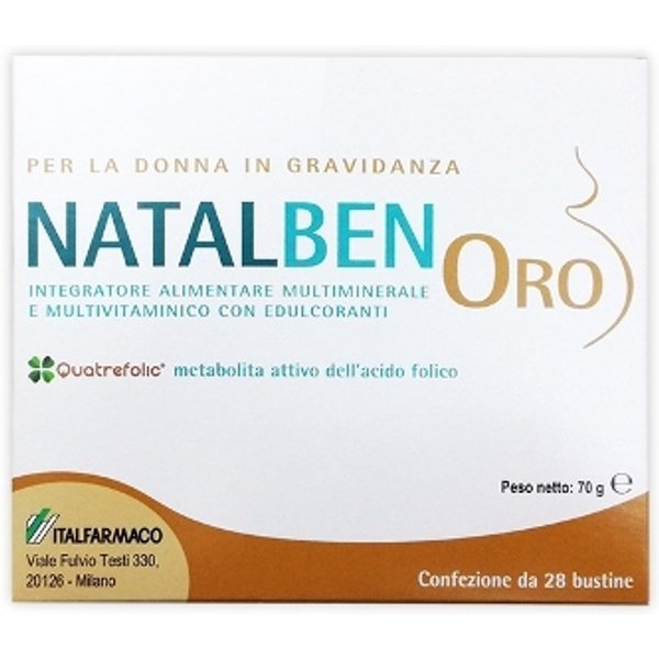 Natalben Oro Integratore Multivitaminico Per Gravidanza 28 Bustine Orosolubili-image