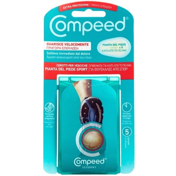 Compeed Cerotti Vesciche Pianta Piede Sport 5 Pezzi-image