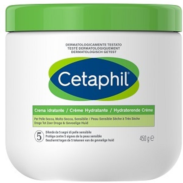 Cetaphil Crema Idratante 450G Pelle Secca E Sensibile Viso Corpo-image