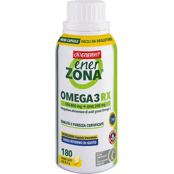 Enervit Enerzona Omega 3RX Integratore Epa Dha Senza Glutine - 180 Capsule-image
