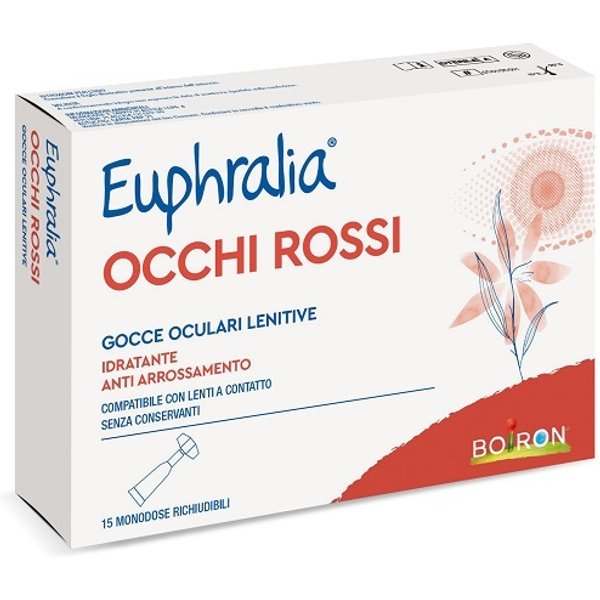 Euphralia Gocce Oculari Lenitive Occhi Rossi 15 Flaconcini Monodose 0,5Ml-image