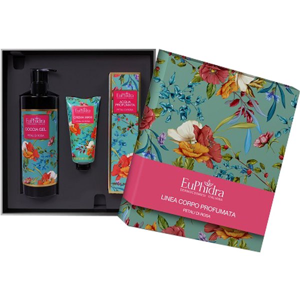 Euphidra Cofanetto Petali Rosa 1 Doccia Gel 400 Ml + 1 Acqua Profumata 125 Ml + 1 Crema Mani 50 Ml-image