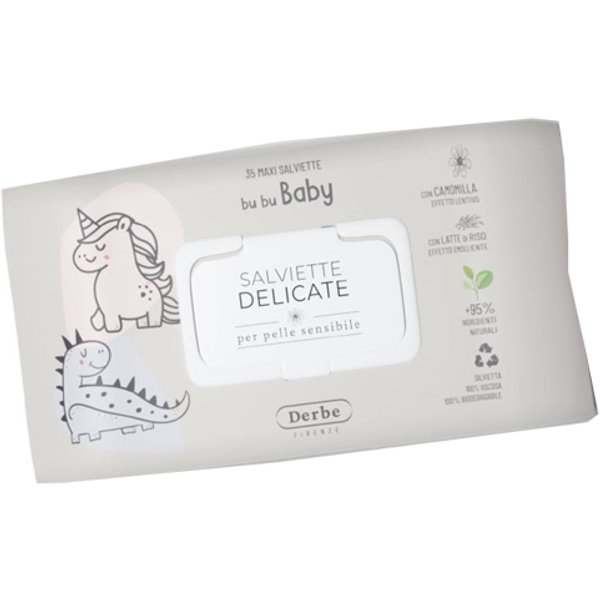 Derbe Bu Bu Baby Salviette Lenitive Neonato Pelle Sensibile-image