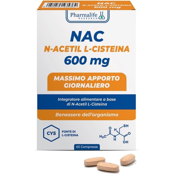 Nac 600Mg N-Acetil L-Cisteina Da 60 Compresse-image