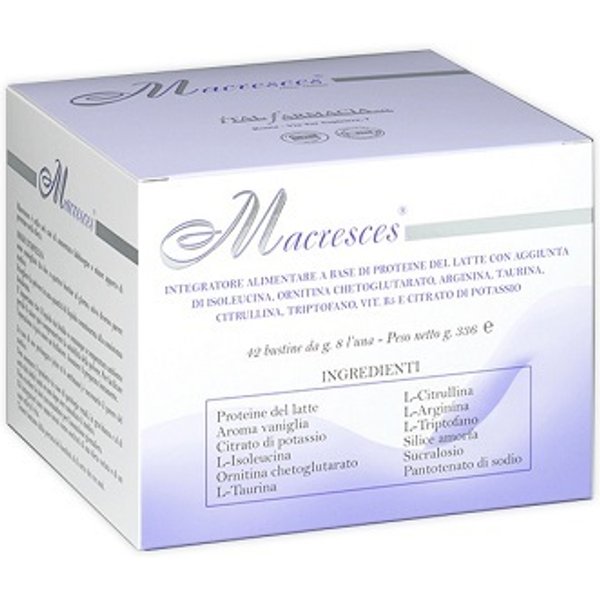Italfarmacia Macresces Integratore Proteico Con Aminoacidi - 42 Bustine Da 8G-image