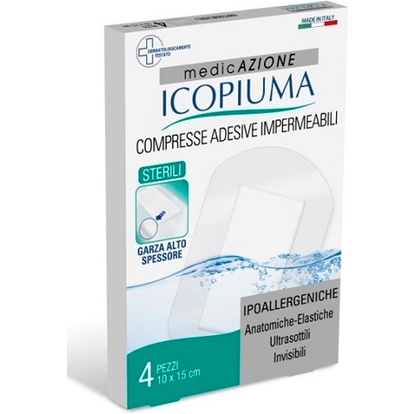 Icopiuma Medicazione Postoperatoria 10X15Cm 4 Pezzi-image