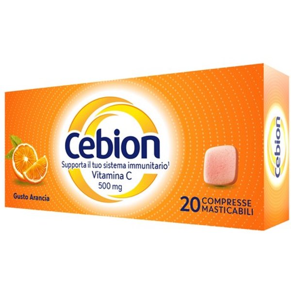 Cebion Vitamina C 500Mg - 20 Compresse Masticabile Arancia-image