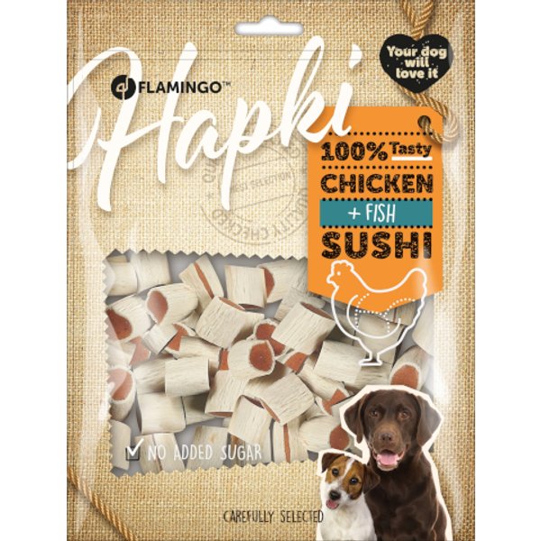 Flamingo Hapki Snack Per Cani Involtini Di Pollo 400 Gr-image