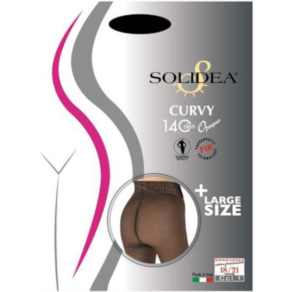 Solidea Curvy 140 Den Opaque Collant Blu Navy 2M-XL-image