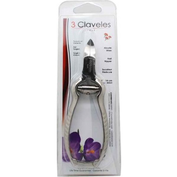 3 Claveles Alicate Pedicuro 14 cm Niquelado