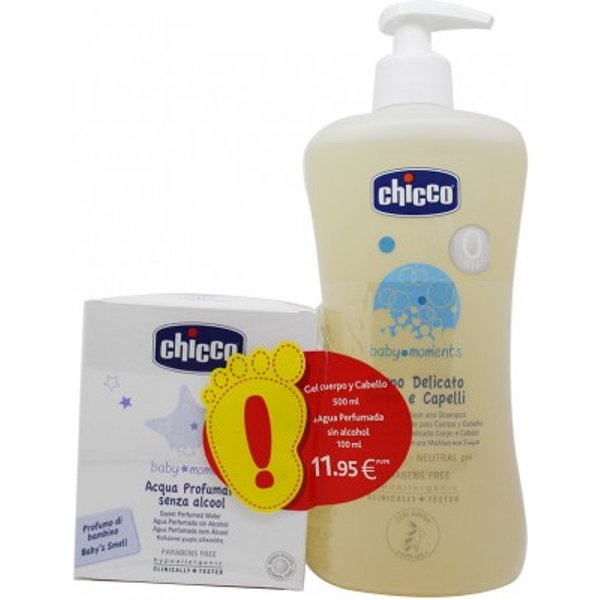 Chicco Gel Cabeza Cuerpo Agua de colonia Pack Promocion