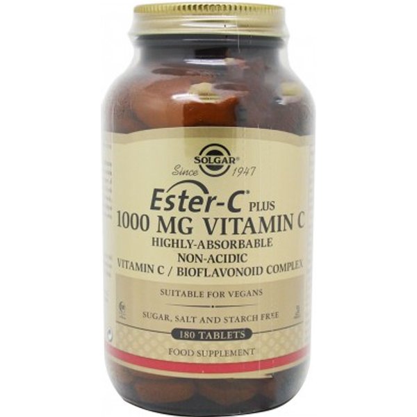 Solgar Ester C Plus 1000 mg Vitamina C 180 Comprimidos