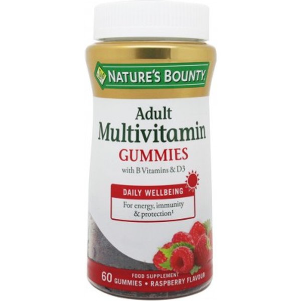 Nature's Bounty Adult Multivitamin Gummies 60 Gominolas Sabor Frambuesa