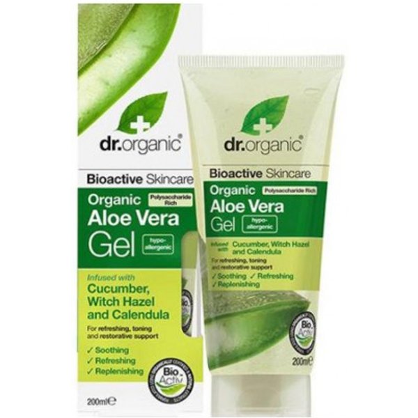 Dr Organic Gel Aloe Vera Pepino Olmo Escoces Calendula 200 ml