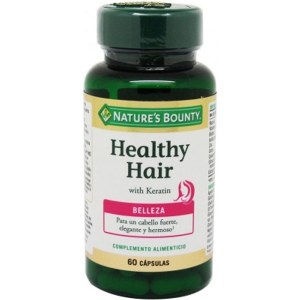 Nature's Bounty Healthy Hair Keratina 60 Capsulas