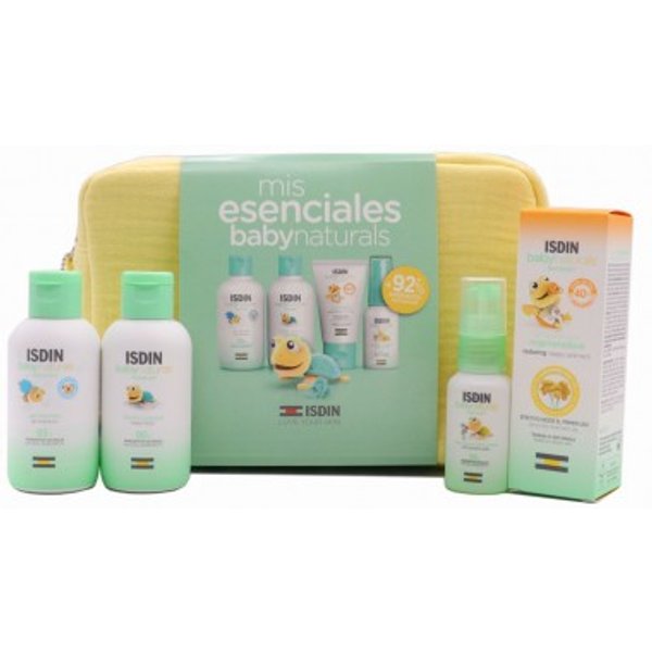 Isdin Baby Naturals Esenciales Pack Loción Gel Zn40 Agua Perfumada Neceser