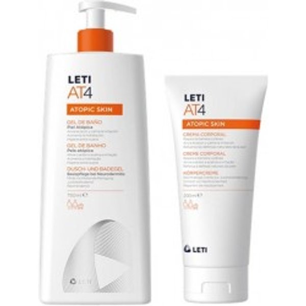 Leti At4 Atopic Skin Crema Corporal 200ml + Gel de Baño 750ml