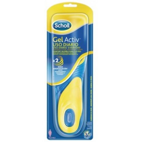 Scholl Plantillas Gel Activ de Uso Diario Mujer Talla 35,5-40,5